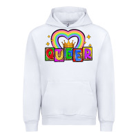 White queer Urban Hoodie - Zillion Design Studio