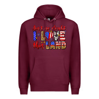 Burgundy ain't no doubt i love this land Premium Hoodie - Zillion Design Studio