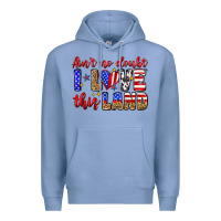 Colony Blue ain't no doubt i love this land Premium Hoodie - Zillion Design Studio