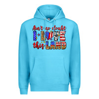 Ocean Blue ain't no doubt i love this land Premium Hoodie - Zillion Design Studio