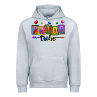 Heather Grey pride tribe Urban Hoodie - Zillion Design Studio