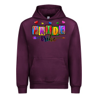 Mauve Wine pride tribe Urban Hoodie - Zillion Design Studio
