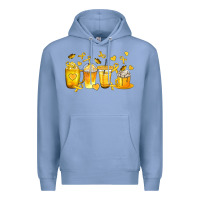 Colony Blue Childhood Cancer Coffee Cups Premium Hoodie - texasbilliewilder