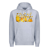 Heather Grey Childhood Cancer Coffee Cups Premium Hoodie - texasbilliewilder
