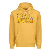 Mustard Childhood Cancer Coffee Cups Premium Hoodie - texasbilliewilder