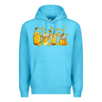Ocean Blue Childhood Cancer Coffee Cups Premium Hoodie - texasbilliewilder