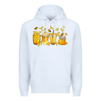 White Childhood Cancer Coffee Cups Premium Hoodie - texasbilliewilder