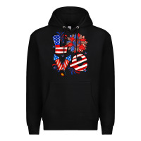 Black 4th of july love Premium Hoodie - Zillion Design Studio