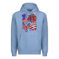 Colony Blue 4th of july love Premium Hoodie - Zillion Design Studio