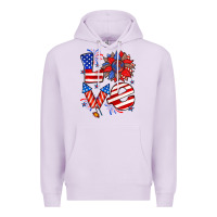 Lilac 4th of july love Premium Hoodie - Zillion Design Studio