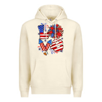 Sandshell 4th of july love Premium Hoodie - Zillion Design Studio