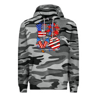Slate Camo 4th of july love Premium Hoodie - Zillion Design Studio