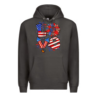 Smoke 4th of july love Premium Hoodie - Zillion Design Studio