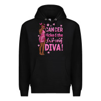 Black Cancer Picked The Wrong Diva with Black Woman Premium Hoodie - texasbilliewilder