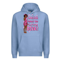 Colony Blue Cancer Picked The Wrong Diva with Black Woman Premium Hoodie - texasbilliewilder