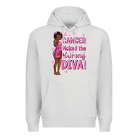 Dove Grey Cancer Picked The Wrong Diva with Black Woman Premium Hoodie - texasbilliewilder