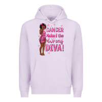 Lilac Cancer Picked The Wrong Diva with Black Woman Premium Hoodie - texasbilliewilder