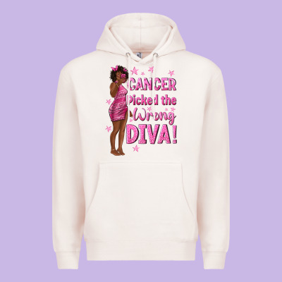 Cancer Picked The Wrong Diva With Black Woman Premium Hoodie Designed By Texasbilliewilder