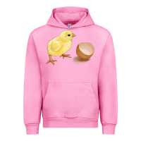 Fuchsia Pink chick with egg Urban Hoodie - RanaPortraitStore