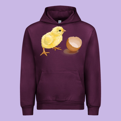 Chick With Egg Urban Hoodie Designed By Ranaportraitstore
