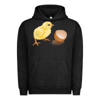 Pigment Black chick with egg Urban Hoodie - RanaPortraitStore