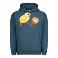 Pigment Midnight Navy chick with egg Urban Hoodie - RanaPortraitStore