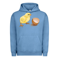 Pigment Pebble Blue chick with egg Urban Hoodie - RanaPortraitStore