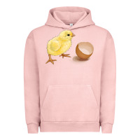 Pigment Salmon chick with egg Urban Hoodie - RanaPortraitStore