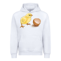 White chick with egg Urban Hoodie - RanaPortraitStore