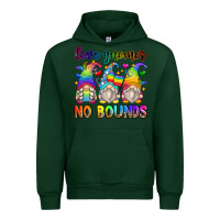 Forest Green love gnomes no bounds Urban Hoodie - Zillion Design Studio