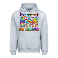 Heather Grey love gnomes no bounds Urban Hoodie - Zillion Design Studio