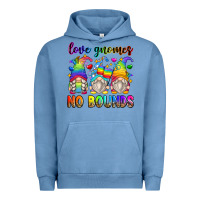 Pigment Pebble Blue love gnomes no bounds Urban Hoodie - Zillion Design Studio