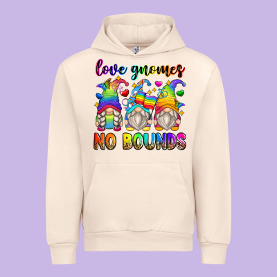 Love Gnomes No Bounds Urban Hoodie Designed By Zillion Design Studio