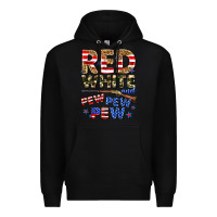 Black red white and pew pew pew Premium Hoodie - Zillion Design Studio