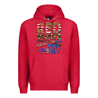 Cardinal red white and pew pew pew Premium Hoodie - Zillion Design Studio