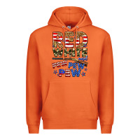 Carrot red white and pew pew pew Premium Hoodie - Zillion Design Studio