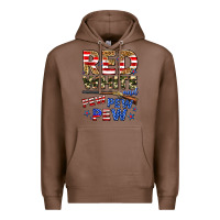 Chestnut red white and pew pew pew Premium Hoodie - Zillion Design Studio