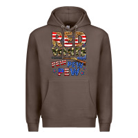 Coffee red white and pew pew pew Premium Hoodie - Zillion Design Studio
