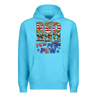 Red White And Pew Pew Pew Premium Hoodie | Teevron
