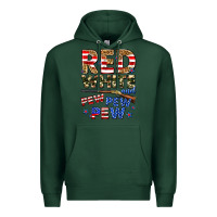Sports Green red white and pew pew pew Premium Hoodie - Zillion Design Studio