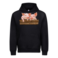 Black barn pigs Urban Hoodie - RanaPortraitStore