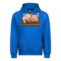 Cobalt barn pigs Urban Hoodie - RanaPortraitStore