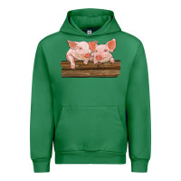 Emerald barn pigs Urban Hoodie - RanaPortraitStore