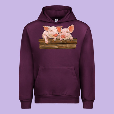 Barn Pigs Urban Hoodie Designed By Ranaportraitstore