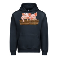 Navy barn pigs Urban Hoodie - RanaPortraitStore