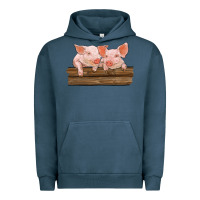 Pigment Midnight Navy barn pigs Urban Hoodie - RanaPortraitStore