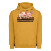 Pigment Peanut Butter barn pigs Urban Hoodie - RanaPortraitStore