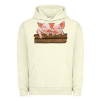 Pigment Pistachio barn pigs Urban Hoodie - RanaPortraitStore