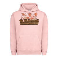 Pigment Salmon barn pigs Urban Hoodie - RanaPortraitStore