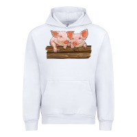 White barn pigs Urban Hoodie - RanaPortraitStore